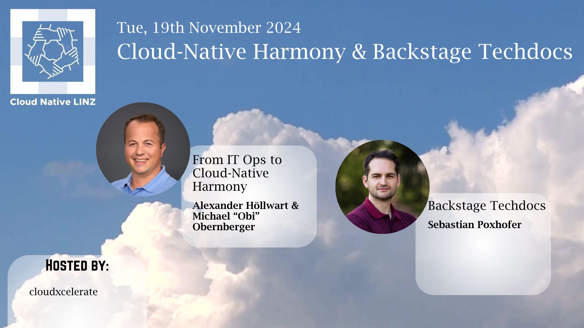 Cloud-Native Harmony & Backstage Techdocs