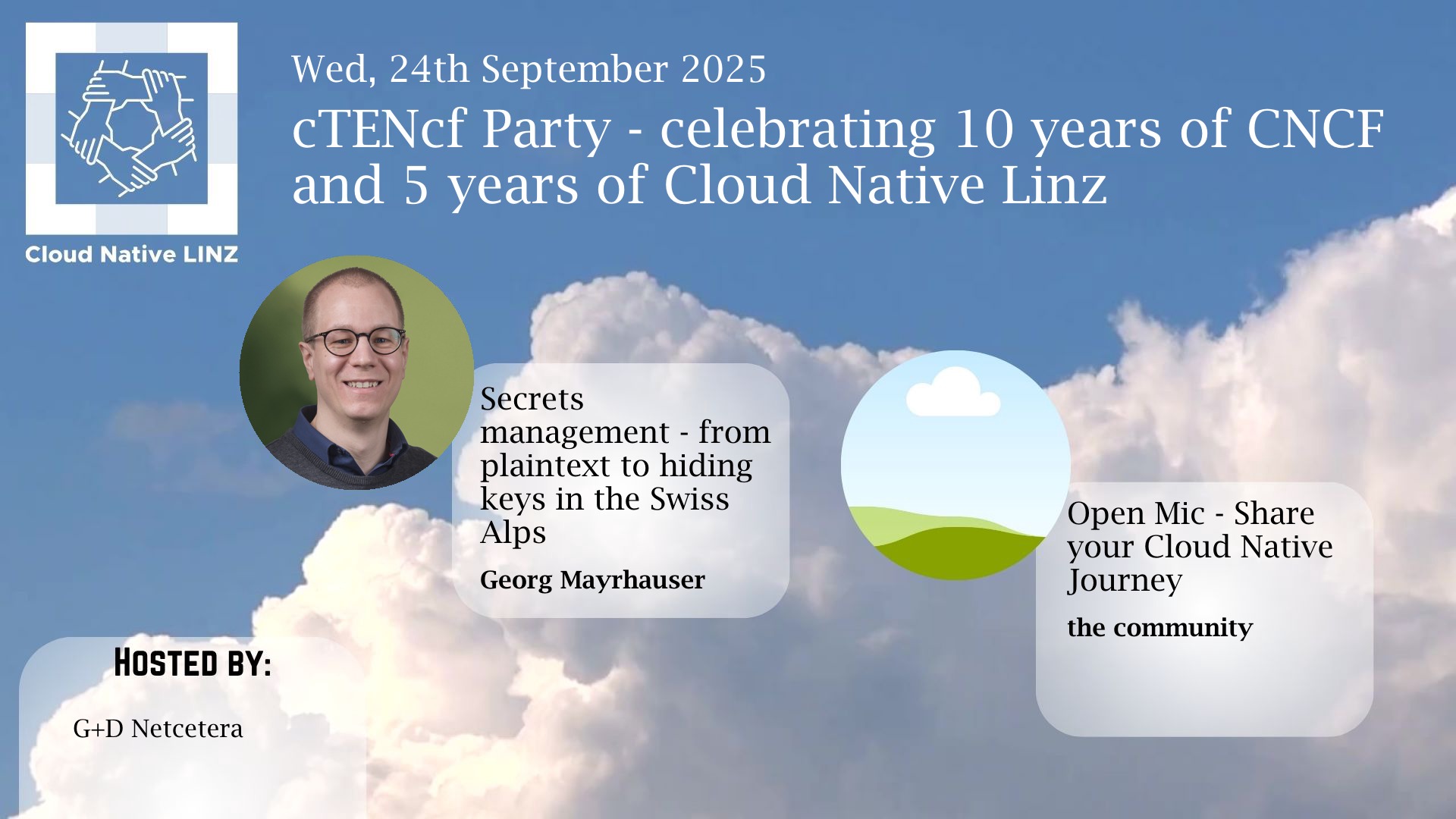 cTENcf Party - celebrating 10 years of CNCF and 5 years of Cloud Native Linz